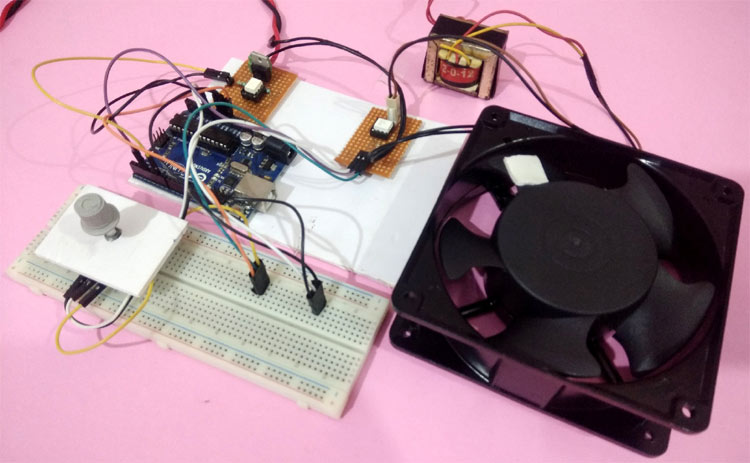 How does the fan’s speed control system work?