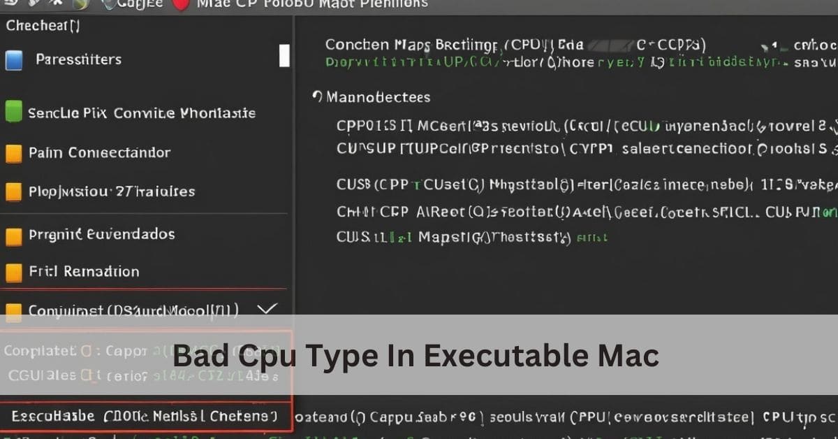 Bad Cpu Type In Executable Mac