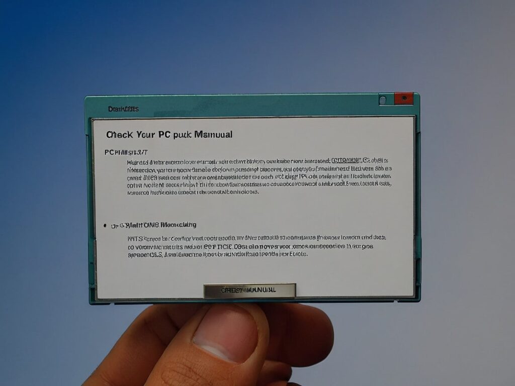  Check Your PC Manual